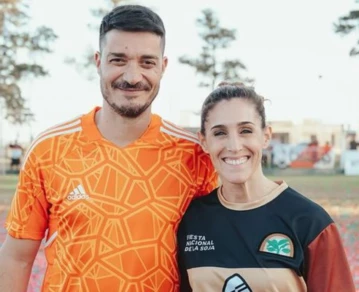 Soledad Pastorutti y su esposo