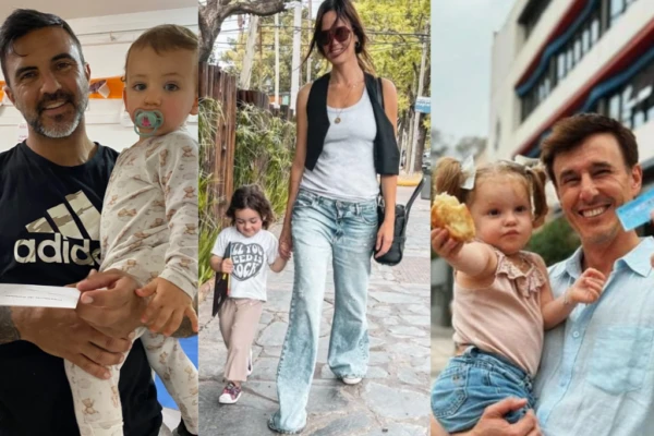Famosos en las elecciones con sus hijos