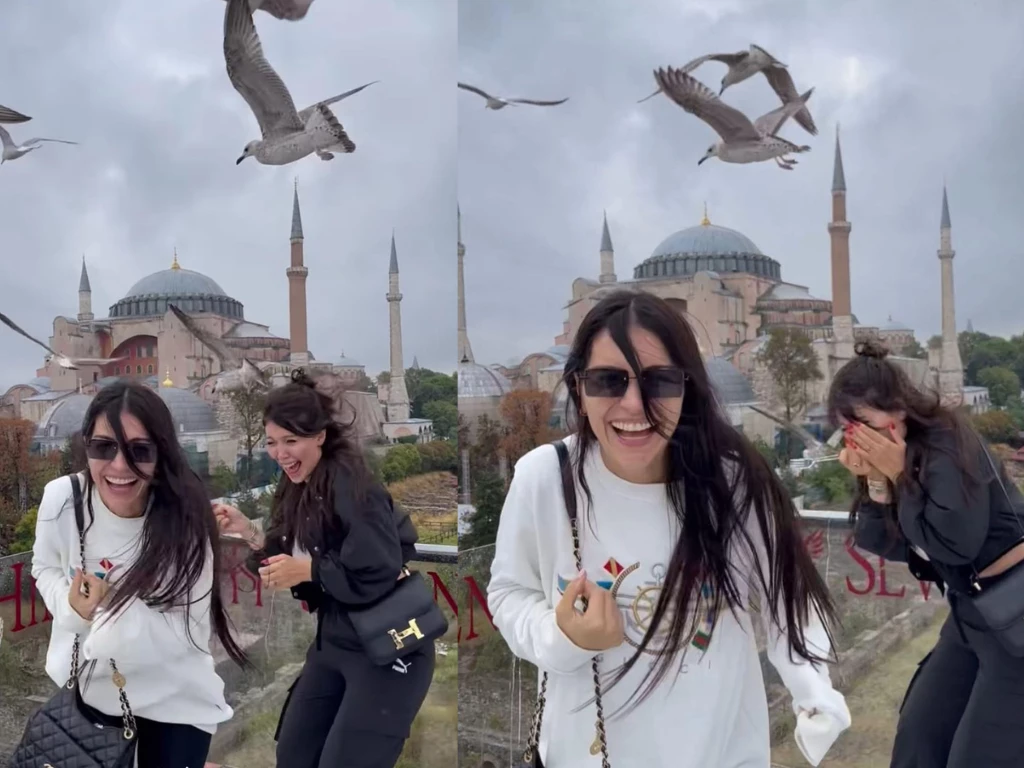 Zaira Nara y Wanda en Estambul