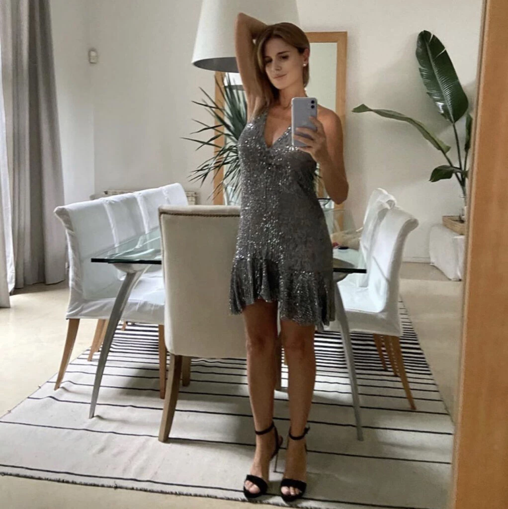 La conductora mostró en sus redes sociales parte del living comedor.