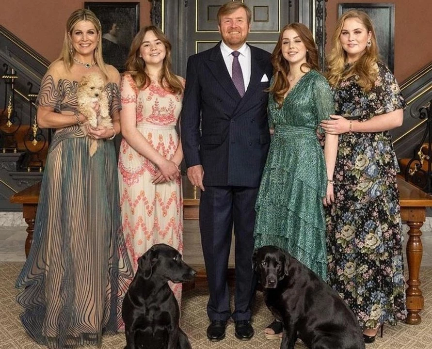 Los labradores en una foto familiar.