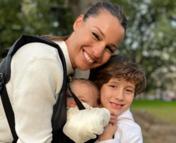 Pampita junto a Benicio Vicuña