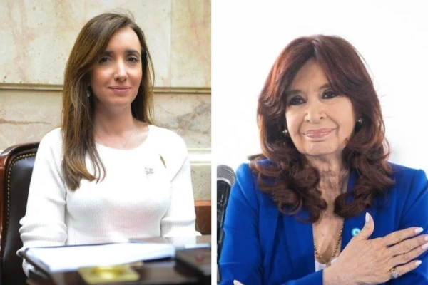Cristina Kirchner junto a Villaruel