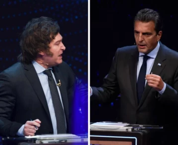 Javier Milei y Sergio Massa