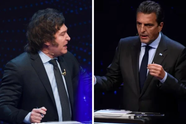 Javier Milei y Sergio Massa
