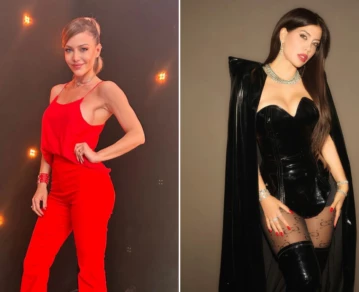 Evangelina Anderson y Wanda Nara