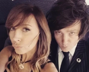 Javier Milei y Daniela Pérez