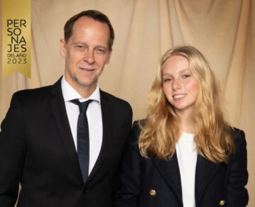 Matías Martin y su hija Mía en una de las tapas de Personajes del Año 2023 de revista Gente