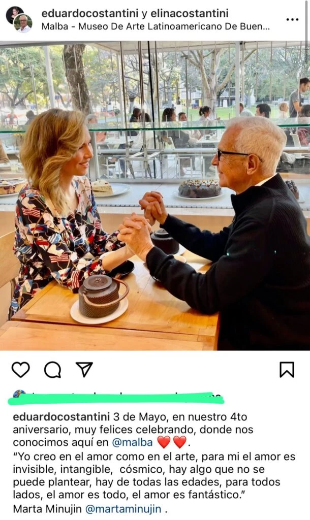 Elina y Eduardo en el MALBA.