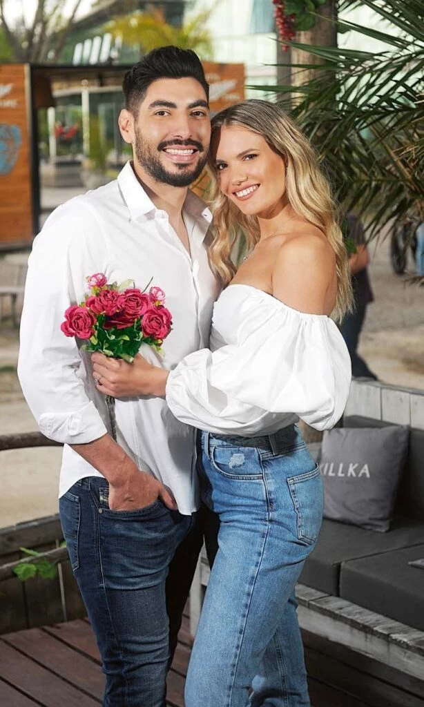 Una foto vintage de Eva Bargiela y Facundo Moyano. 