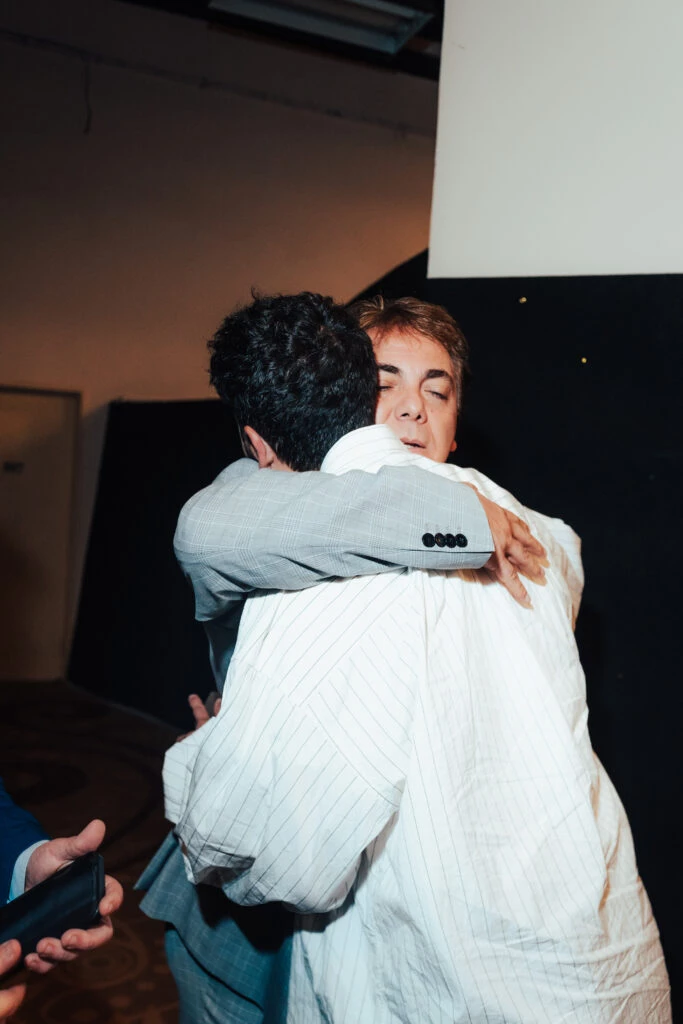 Ambos artistas se conocieron por primera vez. Foto: Iván Aznarez.