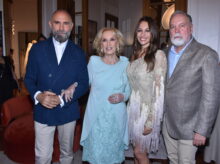 Gabriel Lage, Mirtha Legrand, Pampita y Eduardo Ramírez