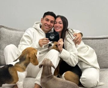 Gonzalo Montiel y Karina Nacucchio confirmaron que esperan a su primer hijo