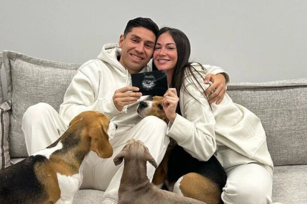 Gonzalo Montiel y Karina Nacucchio confirmaron que esperan a su primer hijo
