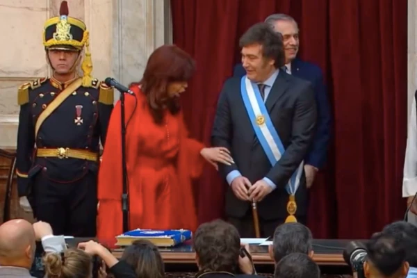 Javier Milei y Cristina Fernández