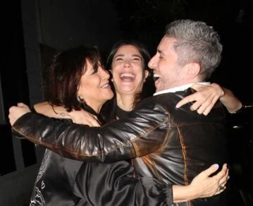 Jey Mammón en su cumpleaños con Vernaci y Rincón