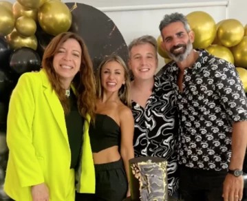 Lizy Tagliani en el cumpleaños de Sebastián Nebot
