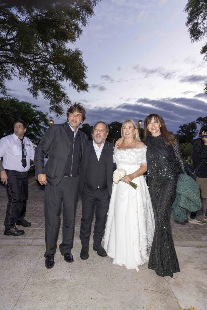 El flamante matrimonio con los Figueiras.