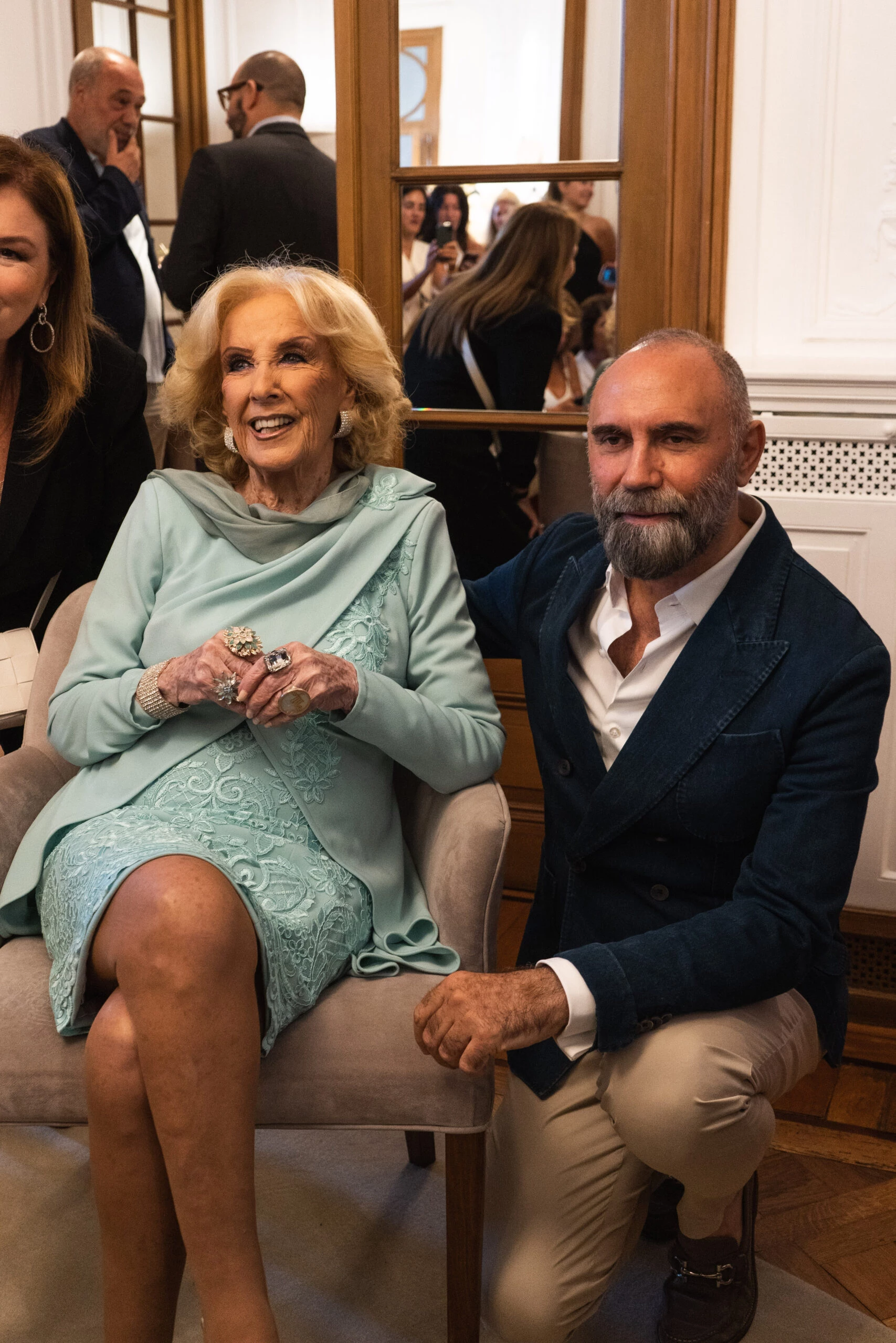 Mirtha Legrand posó junto a Gabriel Lage