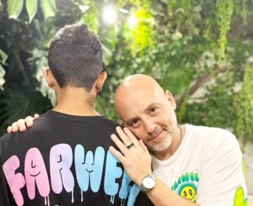 José María Muscari junto a su hijo Lucio.