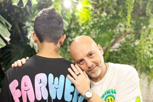 José María Muscari junto a su hijo Lucio.