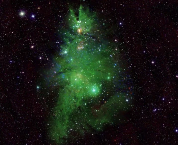 El árbol de Navidad cósmico que descubrió la NASA