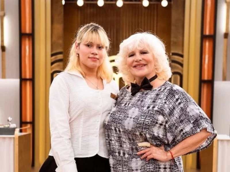 luisa albinoni con veronica, su hija