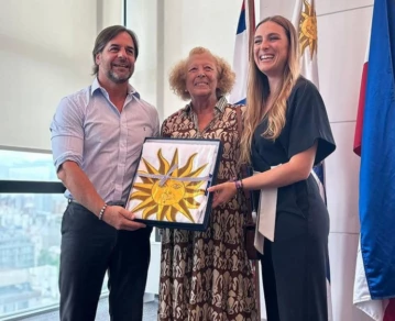 Luis Lacalle Pou y Patricia Pita a días del rally Dakar