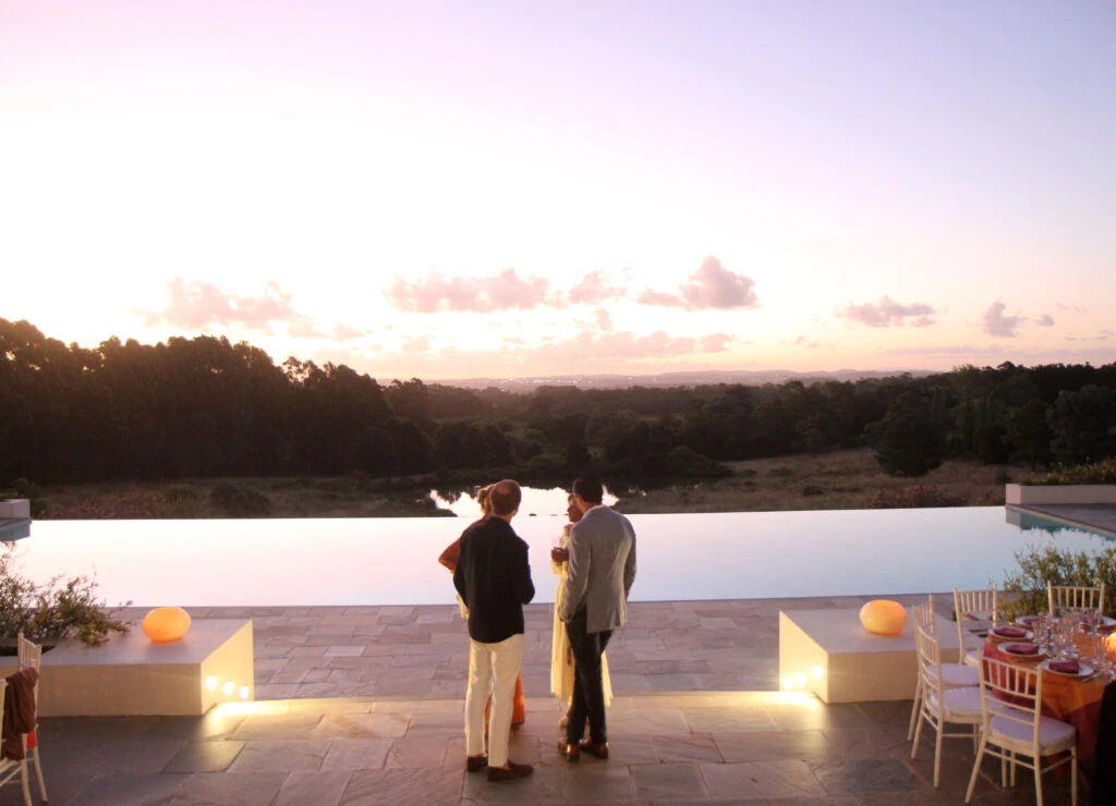 El soñado sunset en la chacra de Marzotto
