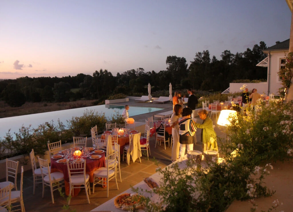 El exterior de la chacra marítima de Paola Marzotto en Punta del Este