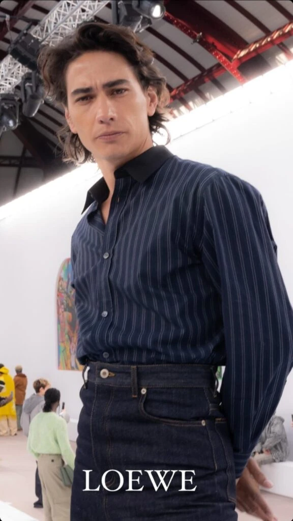 Enzo Vogrincic en la Semana de la Moda en París. Foto archivo.