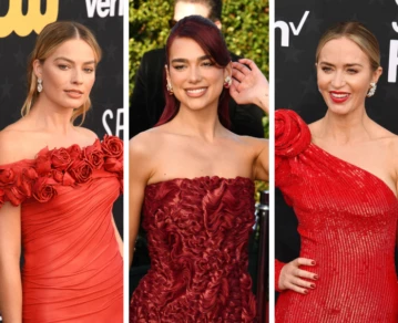 Critics Choice Awards: rojo, relieve y flores, las tendencias que marcó su red carpet