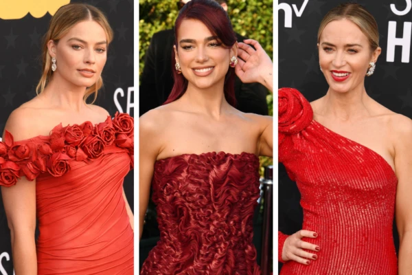 Critics Choice Awards: rojo, relieve y flores, las tendencias que marcó su red carpet