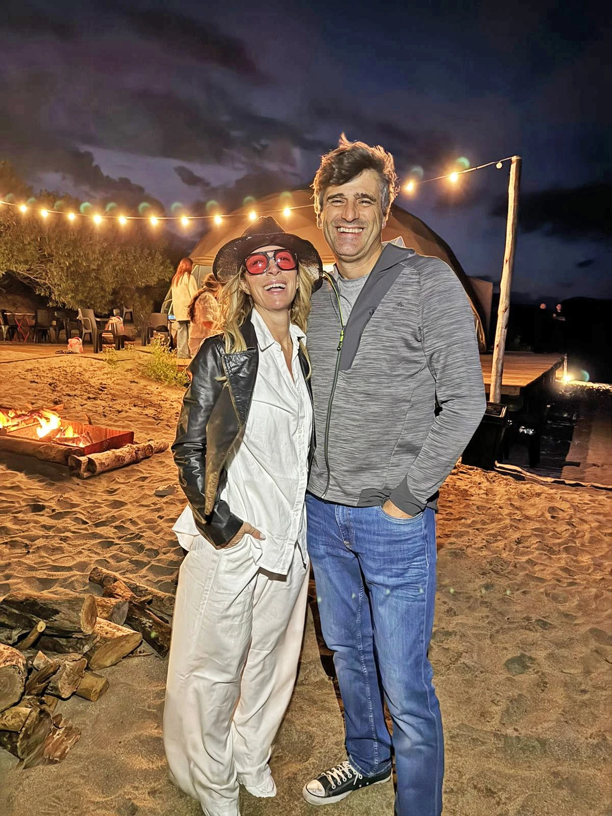 Sandra Borghi junto a su pareja disfrutando de unos días de descanso. 