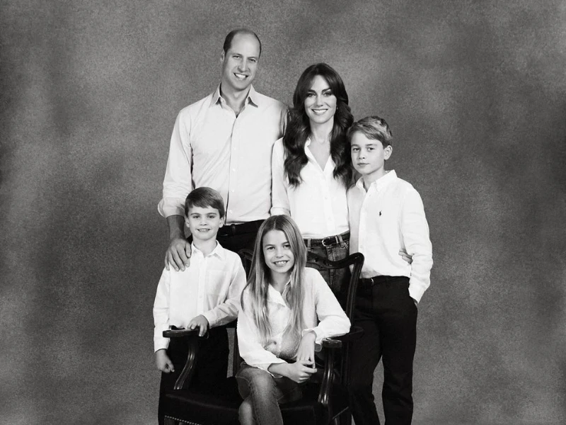Kate Middleton junto a su familia