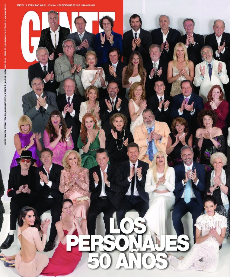 2015. Los personajes de los 50 años de Gente.
