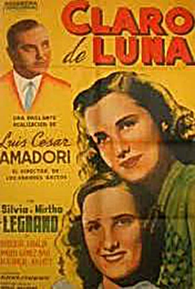 1942. En Claro de luna compartió el protagónico con su hermana.