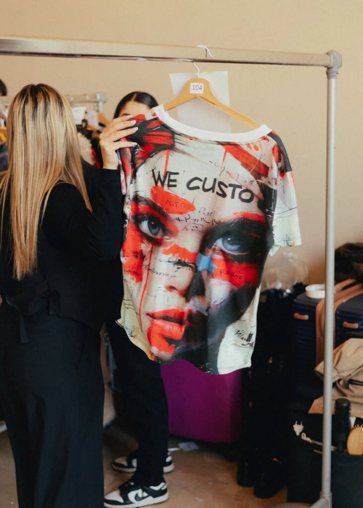 Backstage del desfile de Custo Barcelona