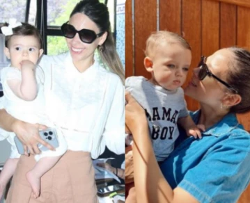 La emoción de Barbie Vélez y Barby Franco por los primeros pasos de su hijos: Salvador y Sarah