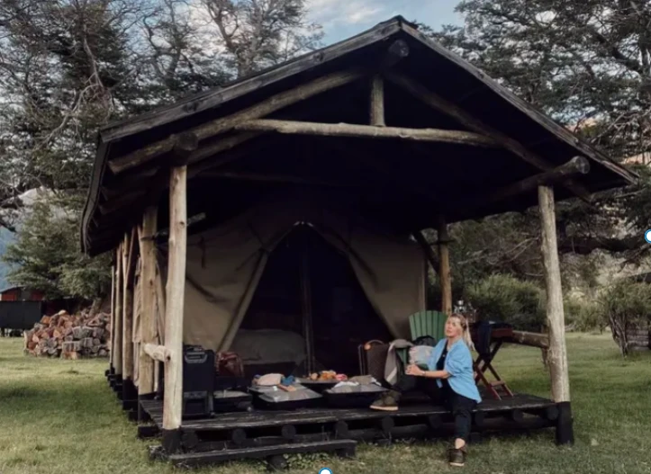 Wanda Nara, de glamping en la Patagonia