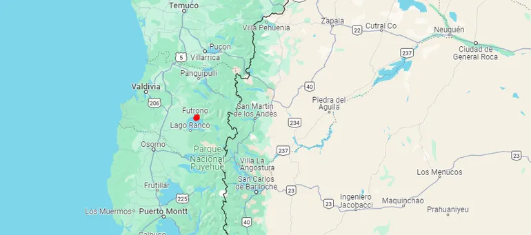 El lugar del accidente.