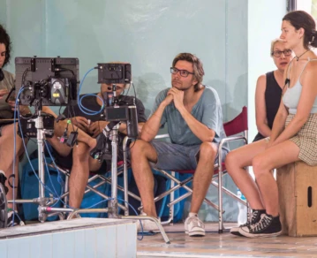 Santiago Ventura dirigiendo su último film