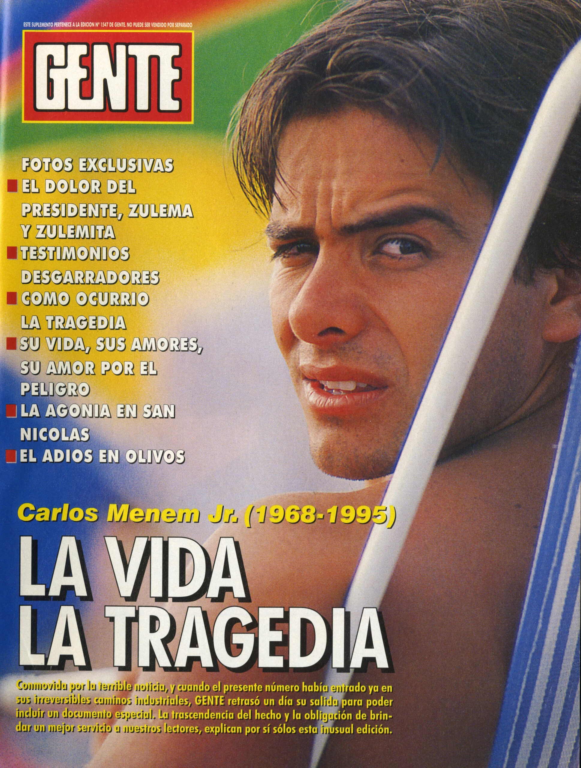 El póster de la edición del 18 de marzo de 1995 hablaba de la vida y la tragedia que envolvió a Carlitos. 