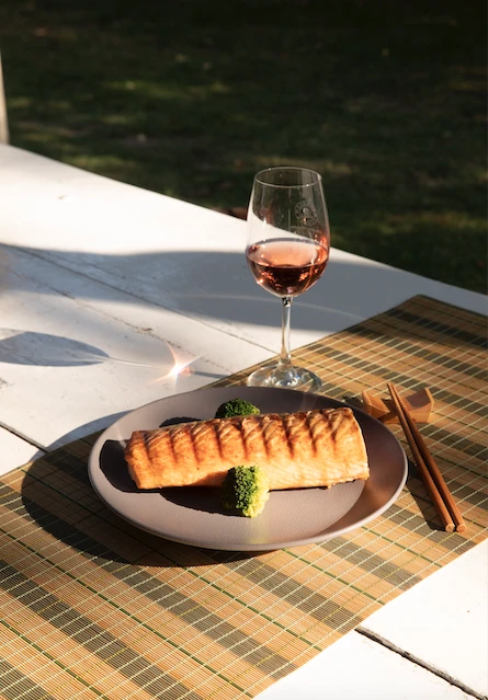 Teriyaki de salmón a la parrilla