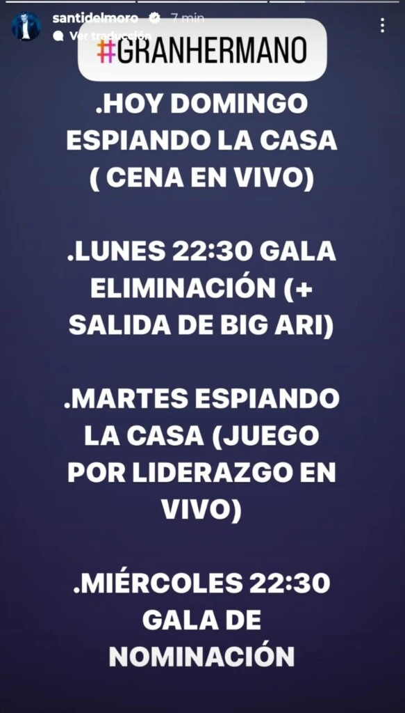 Santiago del Moro lanzó un importante anuncio. Foto captura de pantalla.