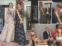 El look de Awada para el banquete real en Países Bajos, junto a Máxima Zorreguieta, en 2017: un vestido Ménáge à Trois, firmado por Amelia Saban
