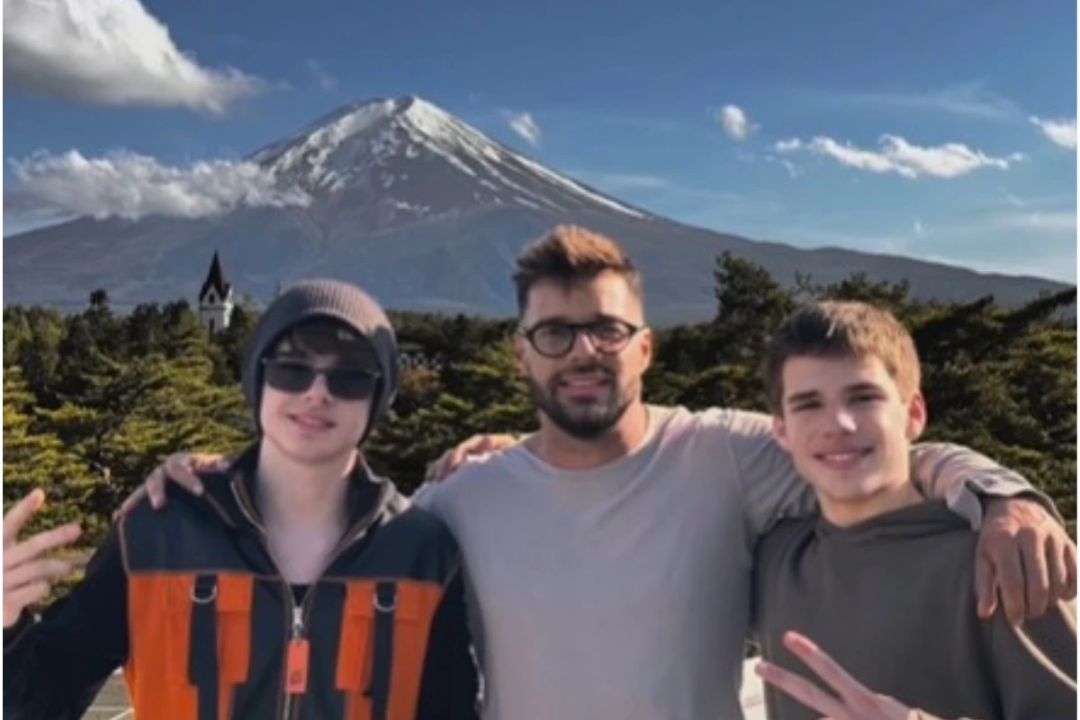 Las vacaciones de Ricky Martín con sus hijos en Japón