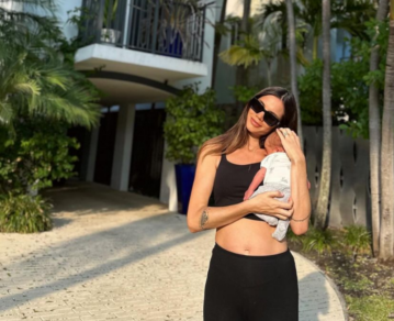 Nació el segundo hijo de Pico Mónaco y Diana Arnopoulos: las fotos del bebé y el especial encuentro con Noah