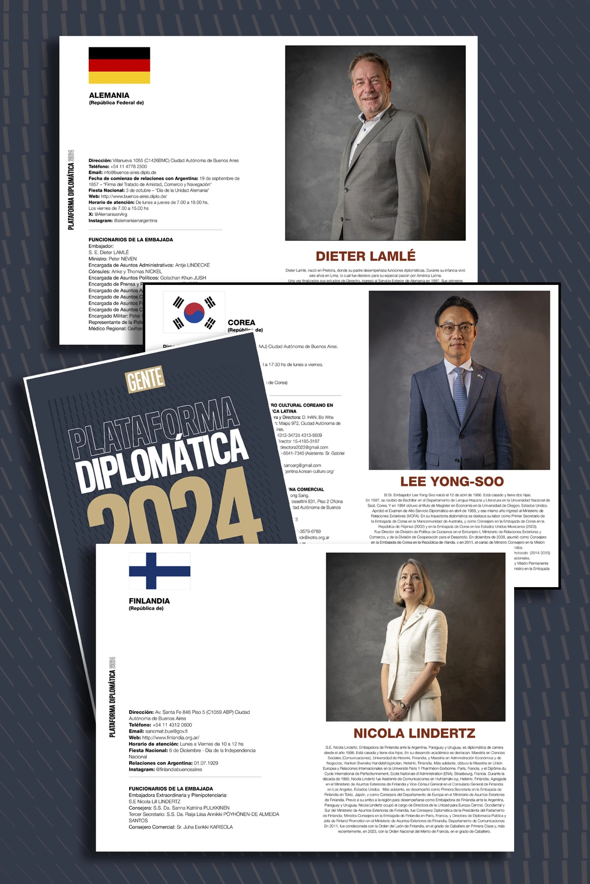 Gente presenta la Plataforma Diplomática 2024 / Ambassador´s Handbook. 