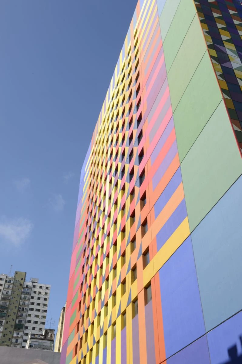 Asi está hoy el edificio de la AMIA.